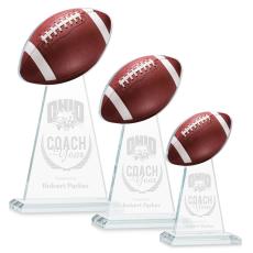 Edenwood Football Clear Towers Crystal Award - Awards and Trophies