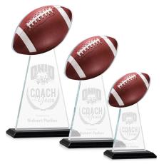 Edenwood Football Black Towers Crystal Award - Crystal Awards