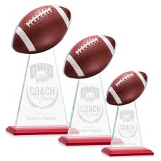 Edenwood Football Red Towers Crystal Award - Crystal Awards
