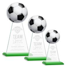 Edenwood Soccer Green Towers Crystal Award - Crystal Awards