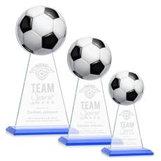 Edenwood Soccer Sky Blue Towers Crystal Award - Awards and Trophies