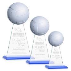 Edenwood Volleyball Sky Blue Towers Crystal Award - Crystal Awards