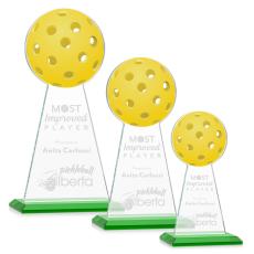 Edenwood Pickleball Green Towers Crystal Award - Crystal Awards