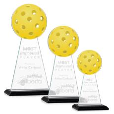 Edenwood Pickleball Black Towers Crystal Award - Crystal Awards