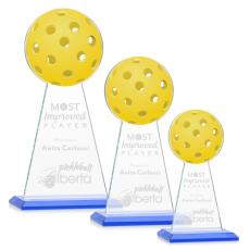 Edenwood Pickleball Sky Blue Towers Crystal Award - Awards and Trophies
