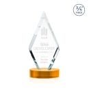 Richmond Amber on Alberton Base Diamond Crystal Award