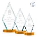 Richmond Amber on Alberton Base Diamond Crystal Award