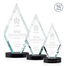 Richmond Black on Alberton Base Diamond Crystal Award - Diamond Awards