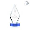 Richmond Sky Blue on Alberton Base Diamond Crystal Award
