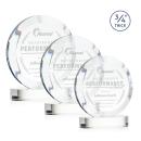 Gibralter Clear on Alberton Base Circle Crystal Award