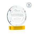 Gibralter Gold on Alberton Base Circle Crystal Award