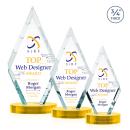 Richmond Full Color Gold on Alberton Base Diamond Crystal Award