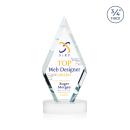 Richmond Full Color White on Alberton Base Diamond Crystal Award