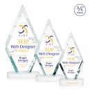 Richmond Full Color White on Alberton Base Diamond Crystal Award