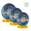 Gibralter Vividprint&trade; Gold on Alberton Base Circle Crystal Award