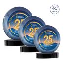 Gibralter Vividprint&trade; Black on Alberton Base Circle Crystal Award