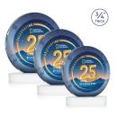 Gibralter Vividprint&trade; White on Alberton Base Circle Crystal Award