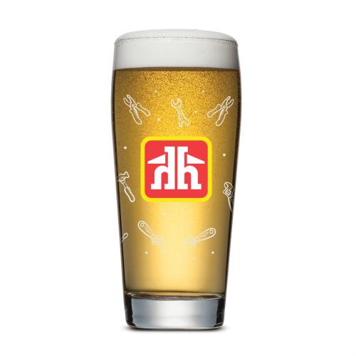 Corporate Gifts - Barware - Pilsners & Steins - Wilmington Beer Glass - Full Color