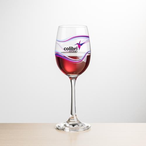 Corporate Gifts - Barware - Wine Glasses - Burlington Wine - Full Color