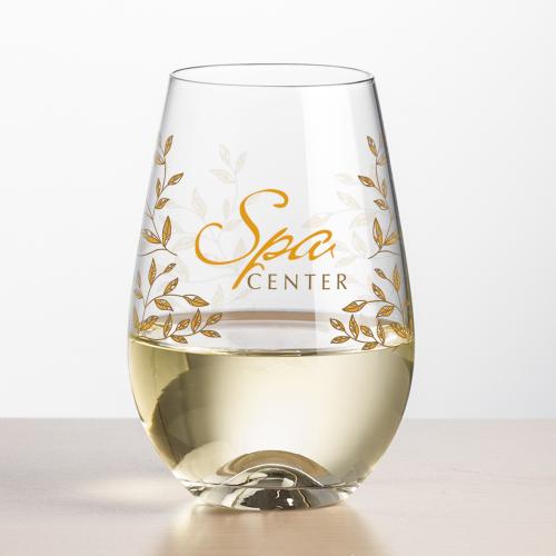 Corporate Gifts - Barware - Wine Glasses - Boston Stemless Wine - Full Color