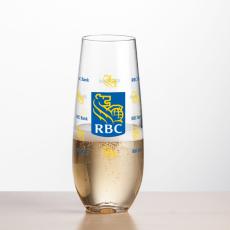 Boston Stemless Flute - Full Color - Champagne Flutes
