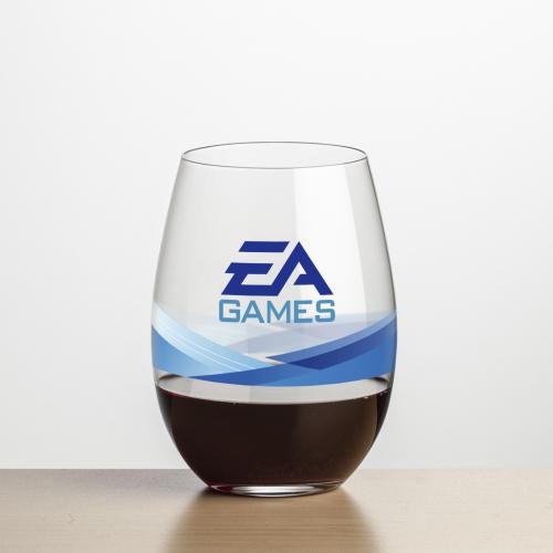 Corporate Gifts - Barware - Wine Glasses - Laurent Stemless Wine - Full Color