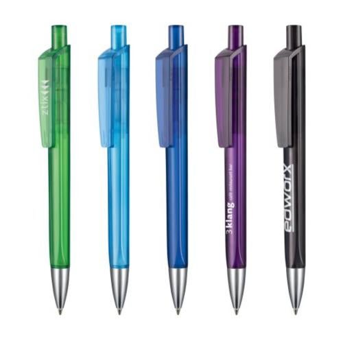 Promotional Products - Writing Instruments - Plastic Pens - Tri-Star Transparent Pen