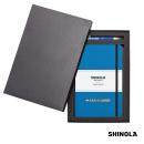 Shinola&reg; HardCover Journal/Clicker Pen Gift Set - (M)