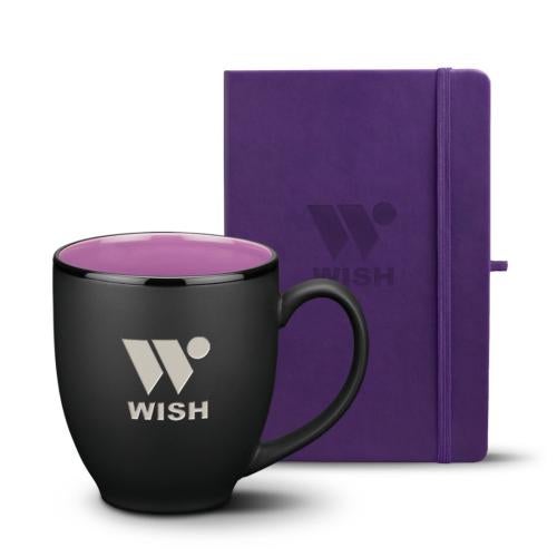 Promotional Products - Journals & Notebooks - Gift Sets - Eccolo® Cool Journal/Dereham Mug Set