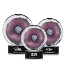 Reflex Black Circle Glass Award - Glass Awards