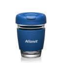 Retiro Borosilicate Glass Tumbler w/Silicone Lid - 8oz