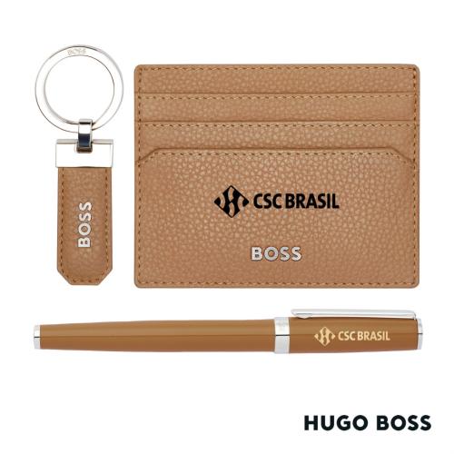 Promotional Products - Auto and Tools - Gift Sets - Hugo Boss® Fountain Pen, Key Ring & Card Holder Set