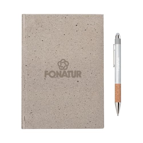 Promotional Products - Journals & Notebooks - Gift Sets - Tree Free Notebook/Manuel Recycled Pen Gift Set