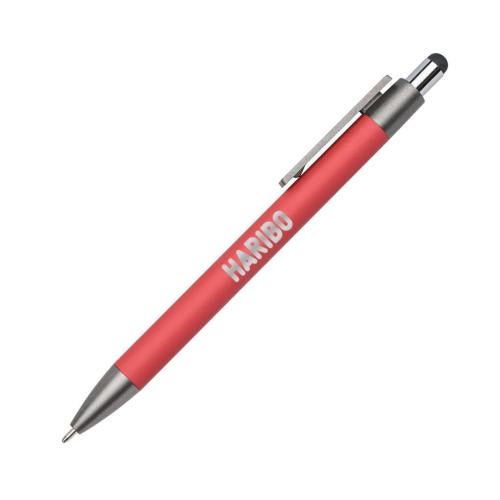 Promotional Products - Writing Instruments - Metal Pens - Hughes Metal Pen w/Wood Clip & Black Refill