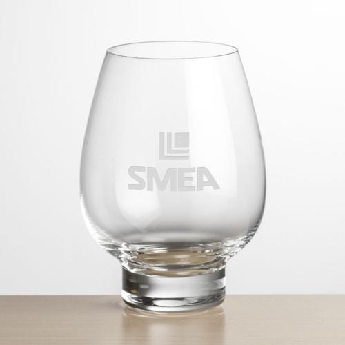 Corporate Gifts - Barware - Wine Glasses - Glenarden Stemless Wine - Deep Etch
