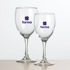 Carberry Wine - Imprinted  - Wine Glasses