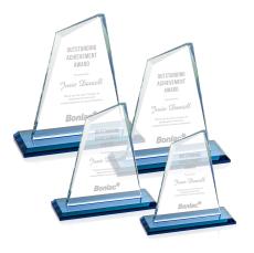 Summit Sky Blue  Peaks Crystal Award - Awards and Trophies