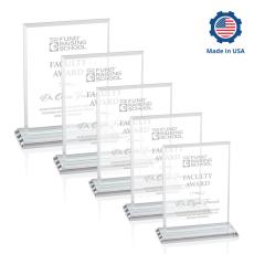 Vitalia Rectangle Crystal Award - Awards and Trophies