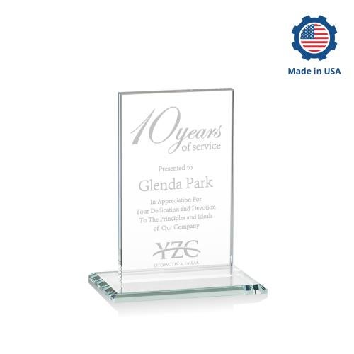 Awards and Trophies - Crystal Awards - Heathrow Rectangle Crystal Award