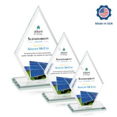 Tuscany Full Color Diamond Crystal Award - Crystal Awards