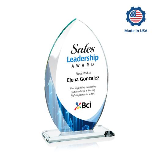 Awards and Trophies - Crystal Awards - Windermere Full Color Flame Crystal Award