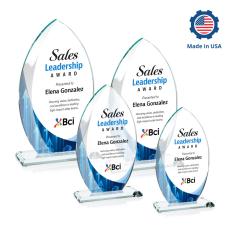 Windermere Full Color Flame Crystal Award - Awards and Trophies