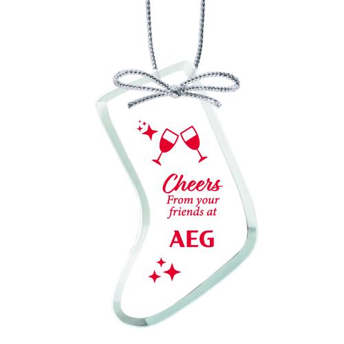 Corporate Gifts - Ornaments - Jade Ornament - Stocking Imprinted