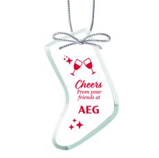 Jade Ornament - Stocking Imprinted - Awards and Gifts