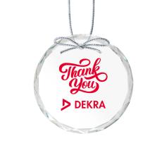 Optical Ornament - Round Imprinted  - Ornaments