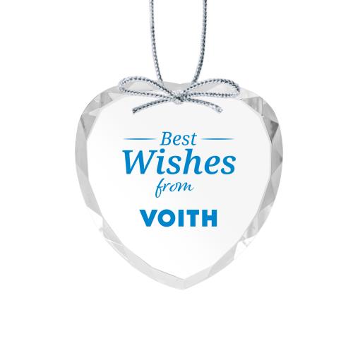 Corporate Gifts - Ornaments - Optical Ornament - Heart Imprinted