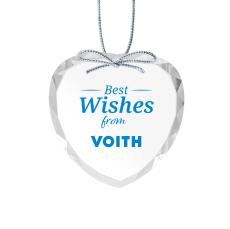 Optical Ornament - Heart Imprinted - Corporate Gifts