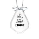 Optical Ornament - Teardrop Imprinted