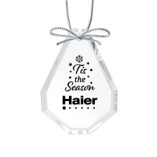 Optical Ornament - Teardrop Imprinted - Corporate Gifts