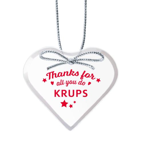 Corporate Gifts - Ornaments - Starfire Ornament - Heart Imprinted